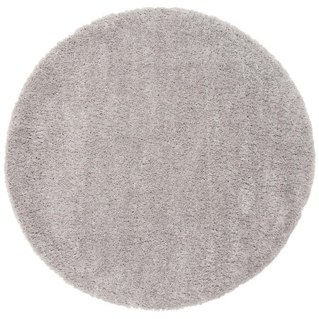 Safavieh 8 x 8 ft. Fontana Shag 800 Power Loomed Round Area Rug, Grey FNT800F-8R